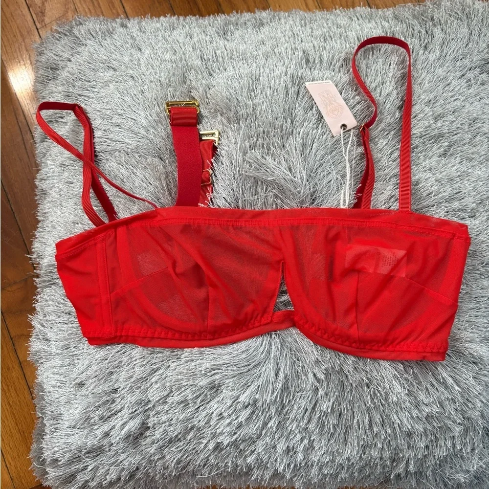 Free People X We are HAH Bra in Blood Orange